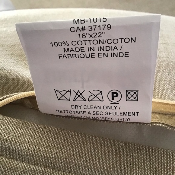 FINAL SALE Merben Int’l Victoria Floral Embroidered Accent Pillow, (22”x16”) - Picture 5 of 7